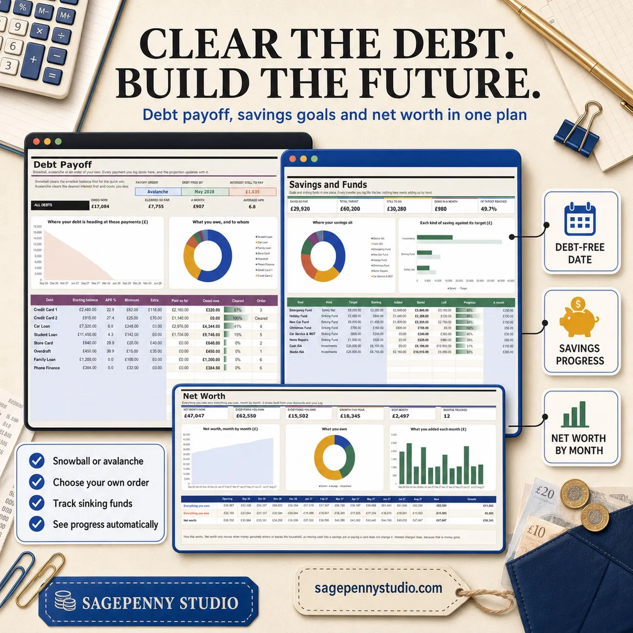 Debt, Savings & Net Worth thumbnail