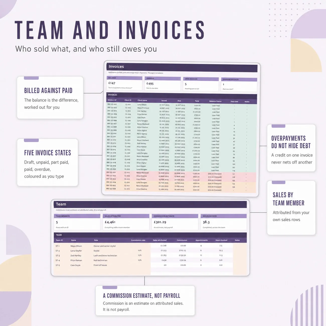 Team & Invoices thumbnail