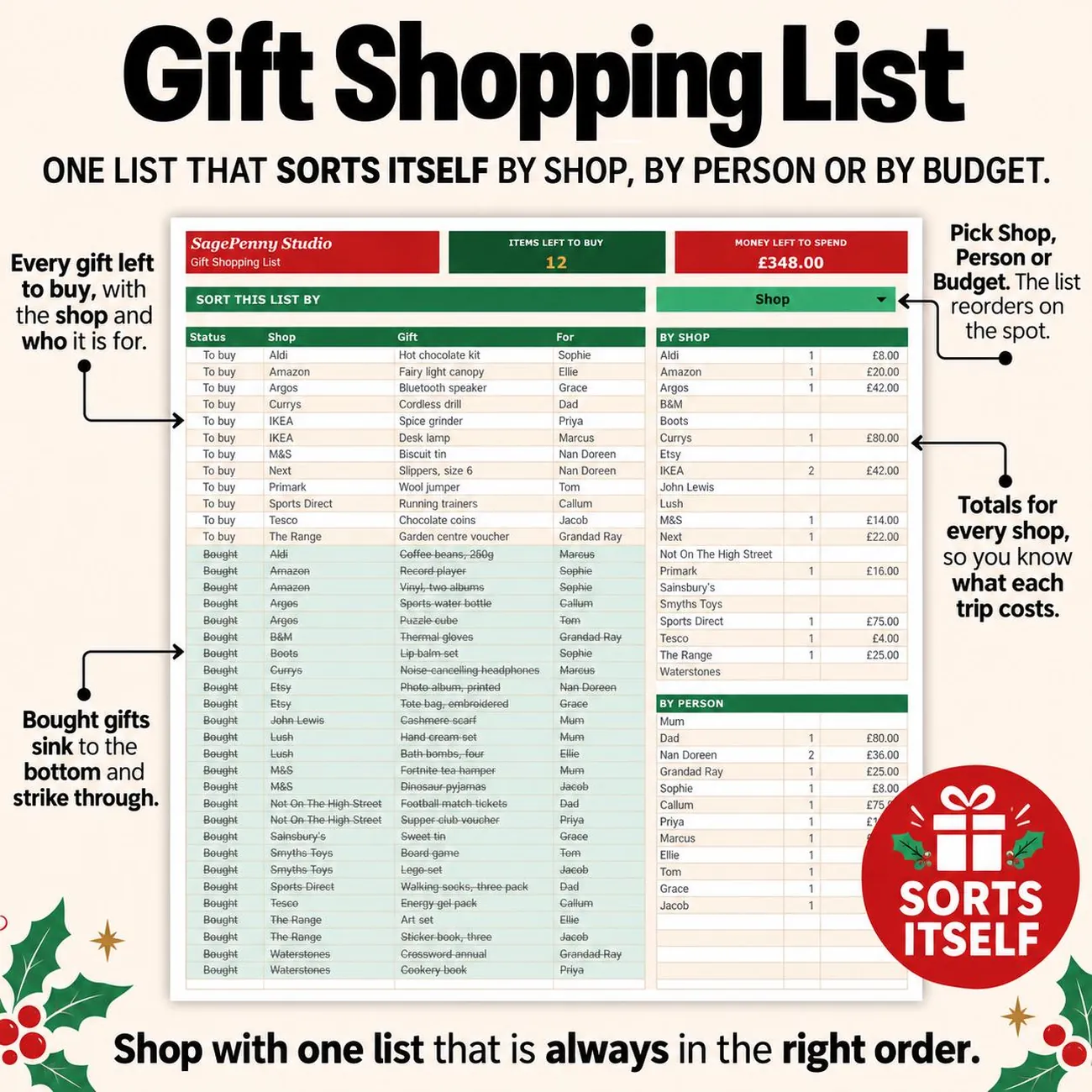 Gift Shopping List thumbnail