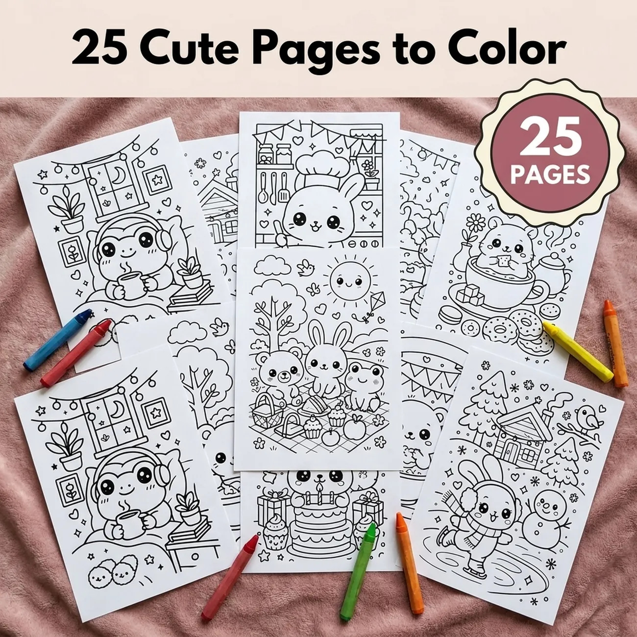 25 Pages to Color thumbnail