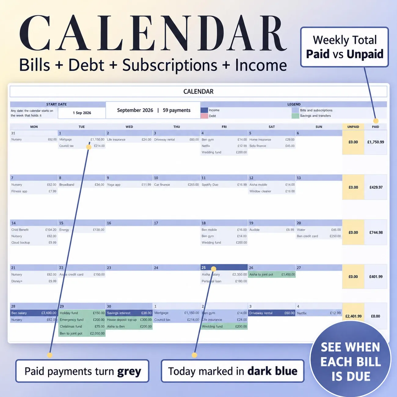 Payment Calendar thumbnail