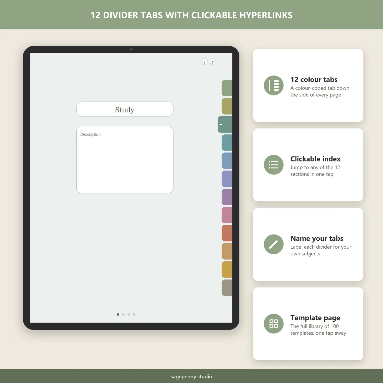 12 Colour Tabs thumbnail