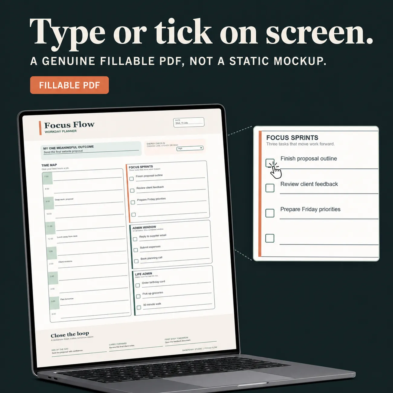 Fillable PDF, Not A Mockup thumbnail