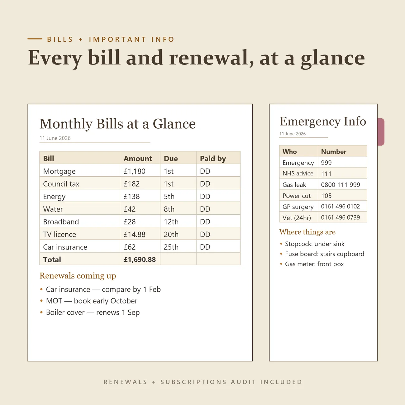 Bills & Renewals thumbnail
