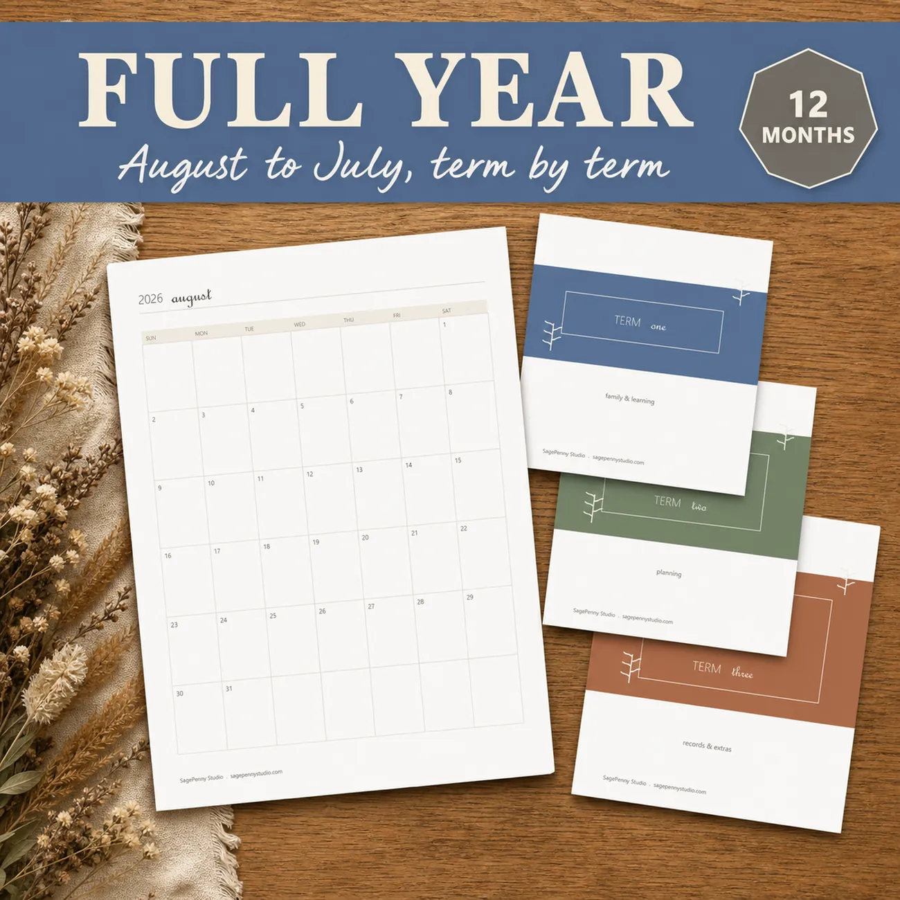12 Monthly Calendars thumbnail
