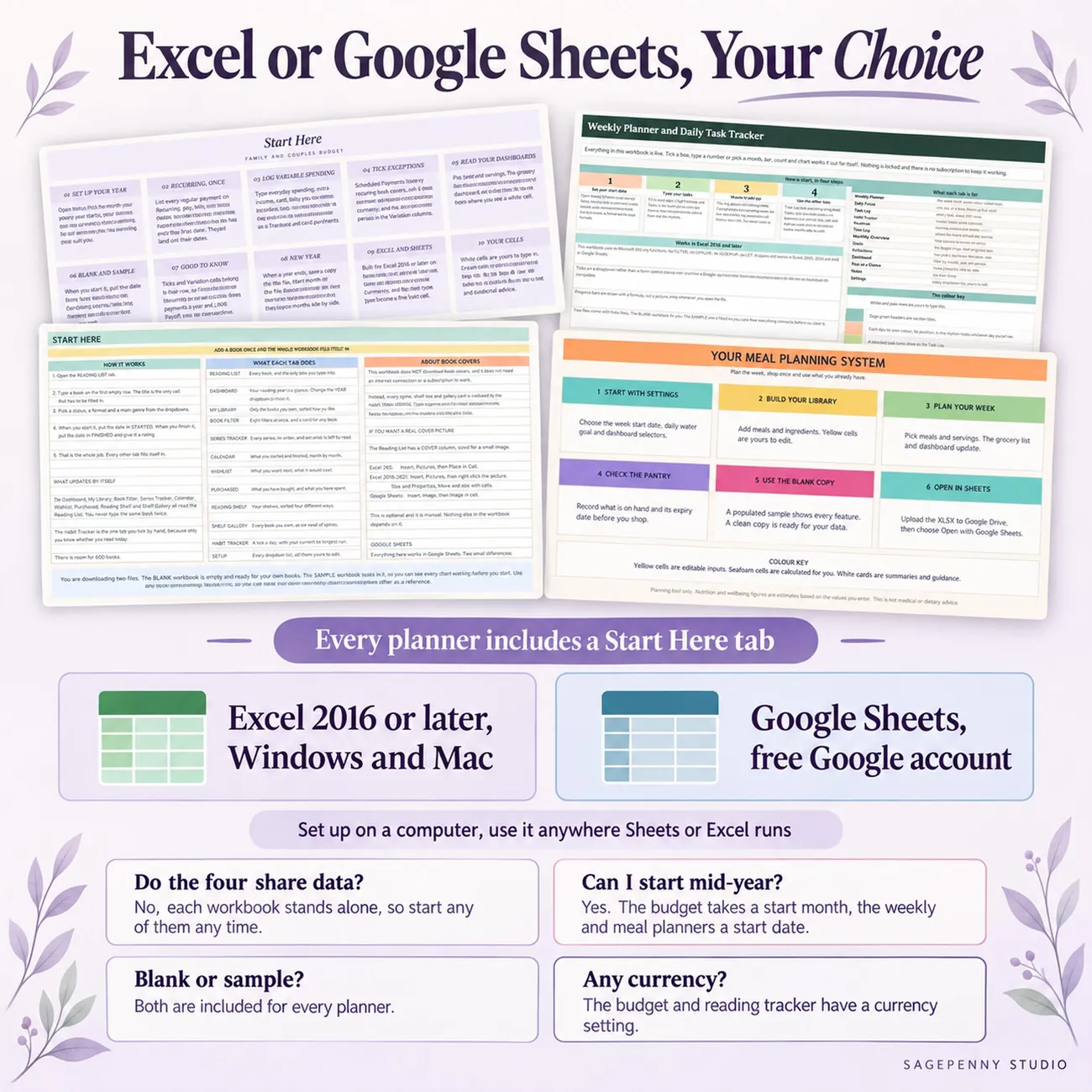 Excel or Google Sheets thumbnail
