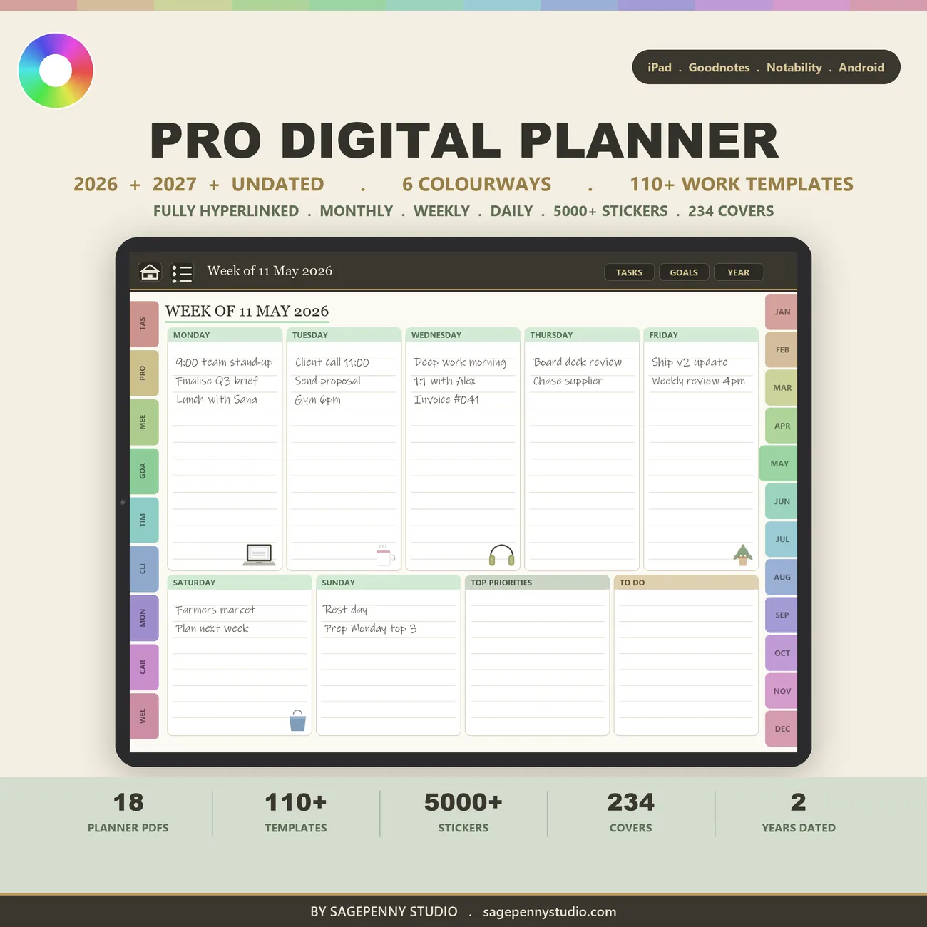 Professional Planner 2026-2027