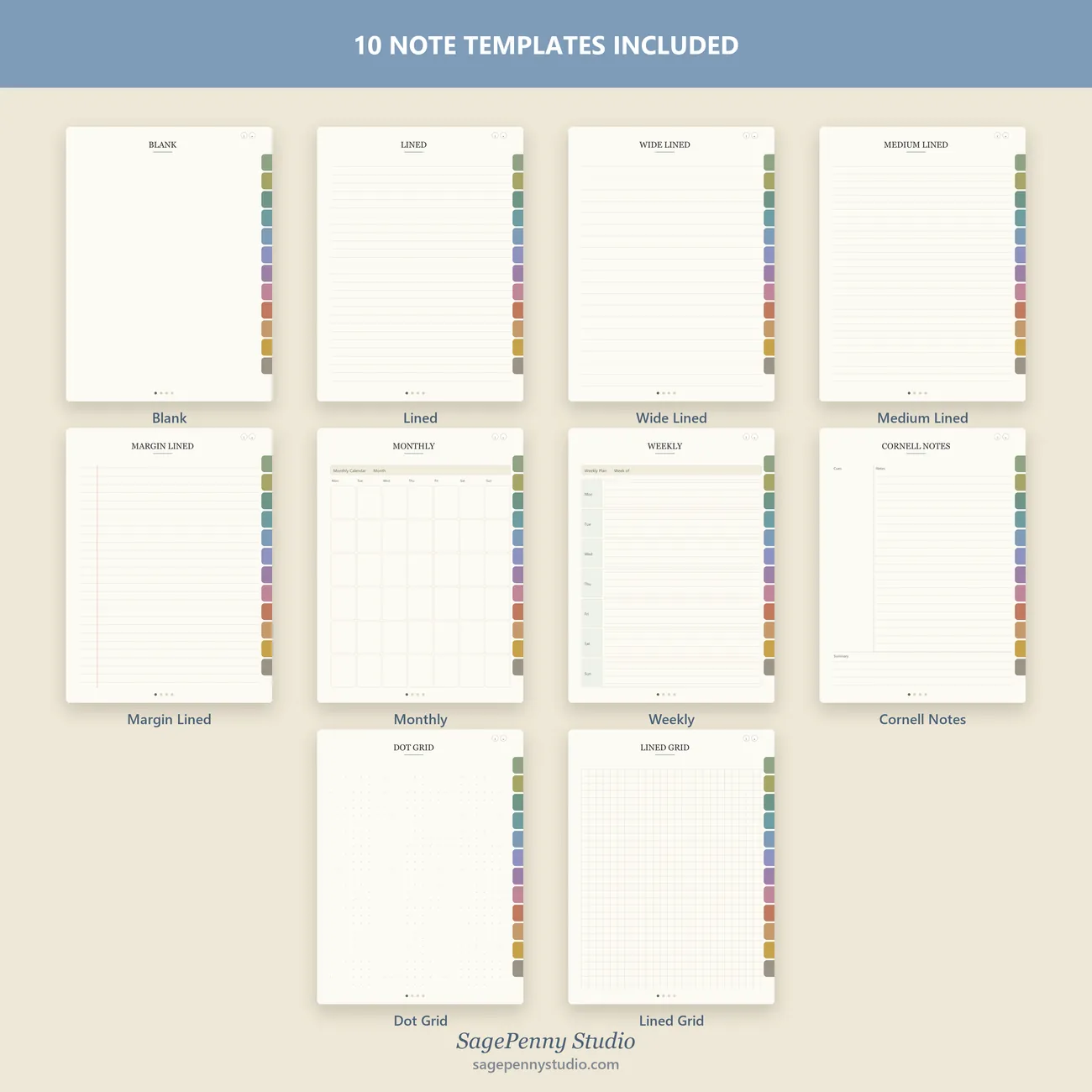 Note Templates thumbnail