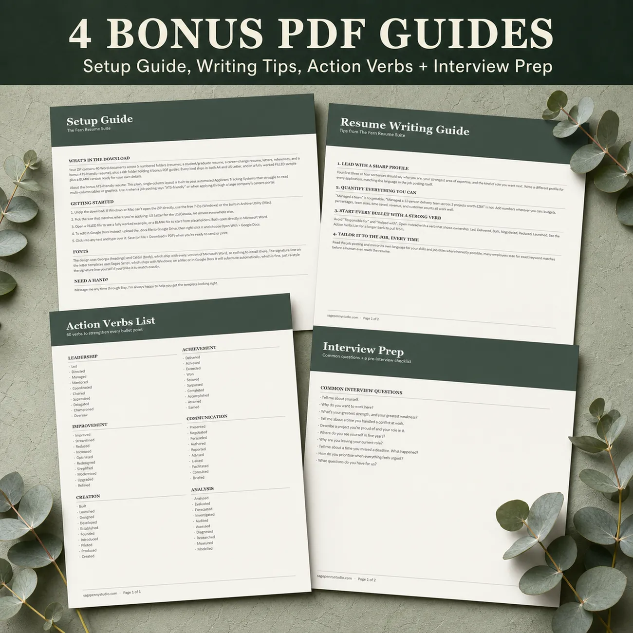 Writing Guide & Action Verbs thumbnail