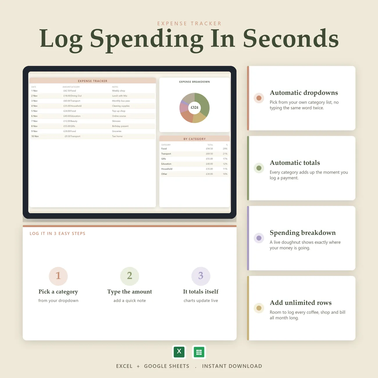 Log Spending In Seconds thumbnail