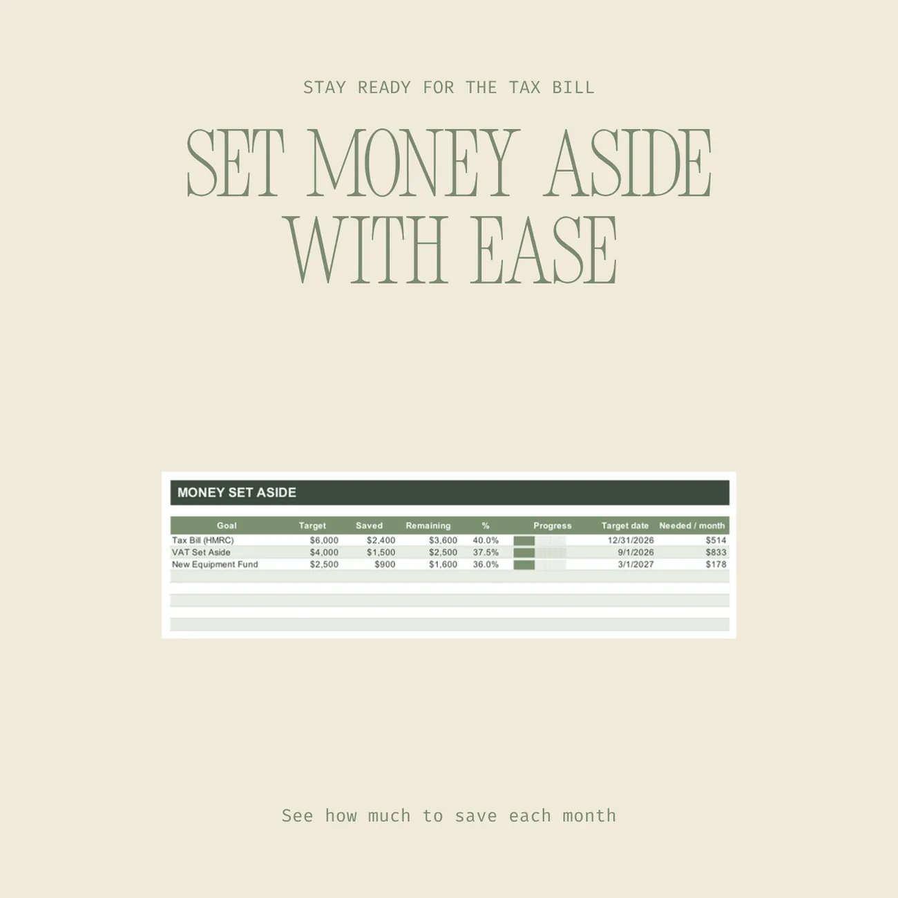 Money Set Aside thumbnail