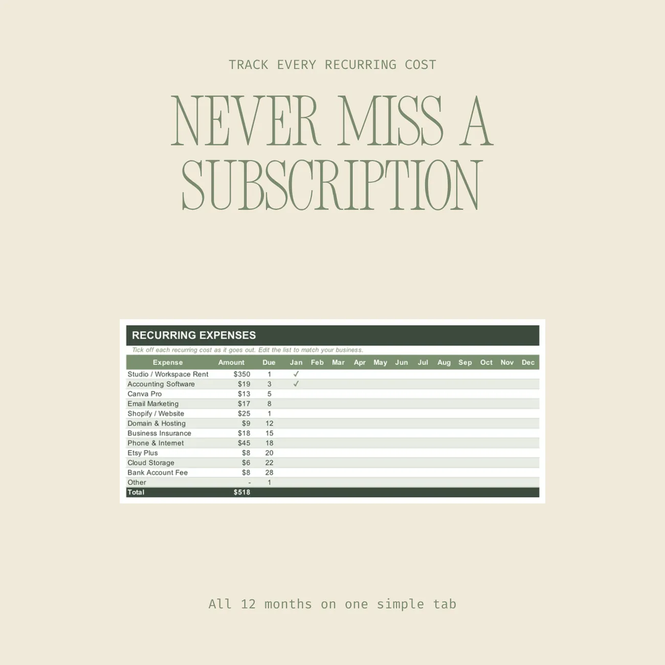 Recurring Expenses thumbnail