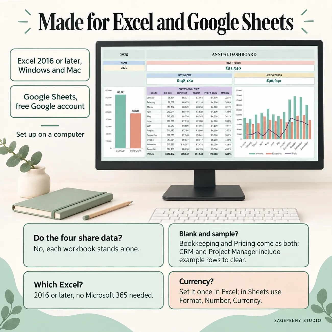Made for Excel & Google Sheets thumbnail