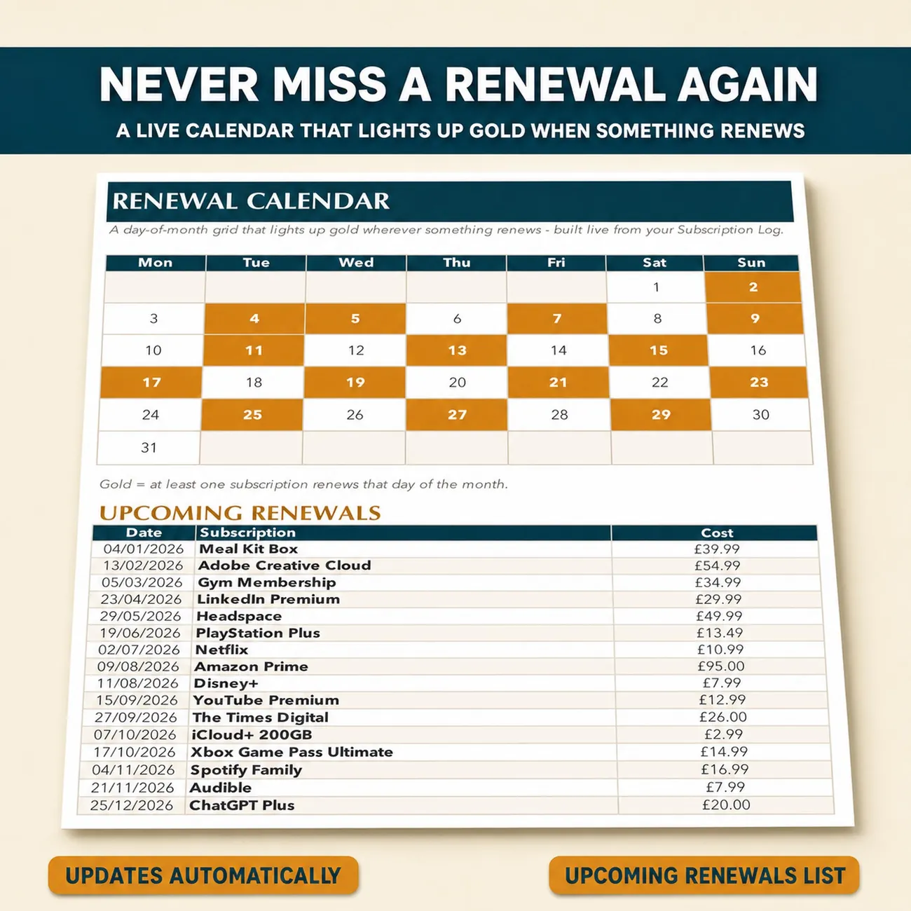 Renewal Calendar thumbnail