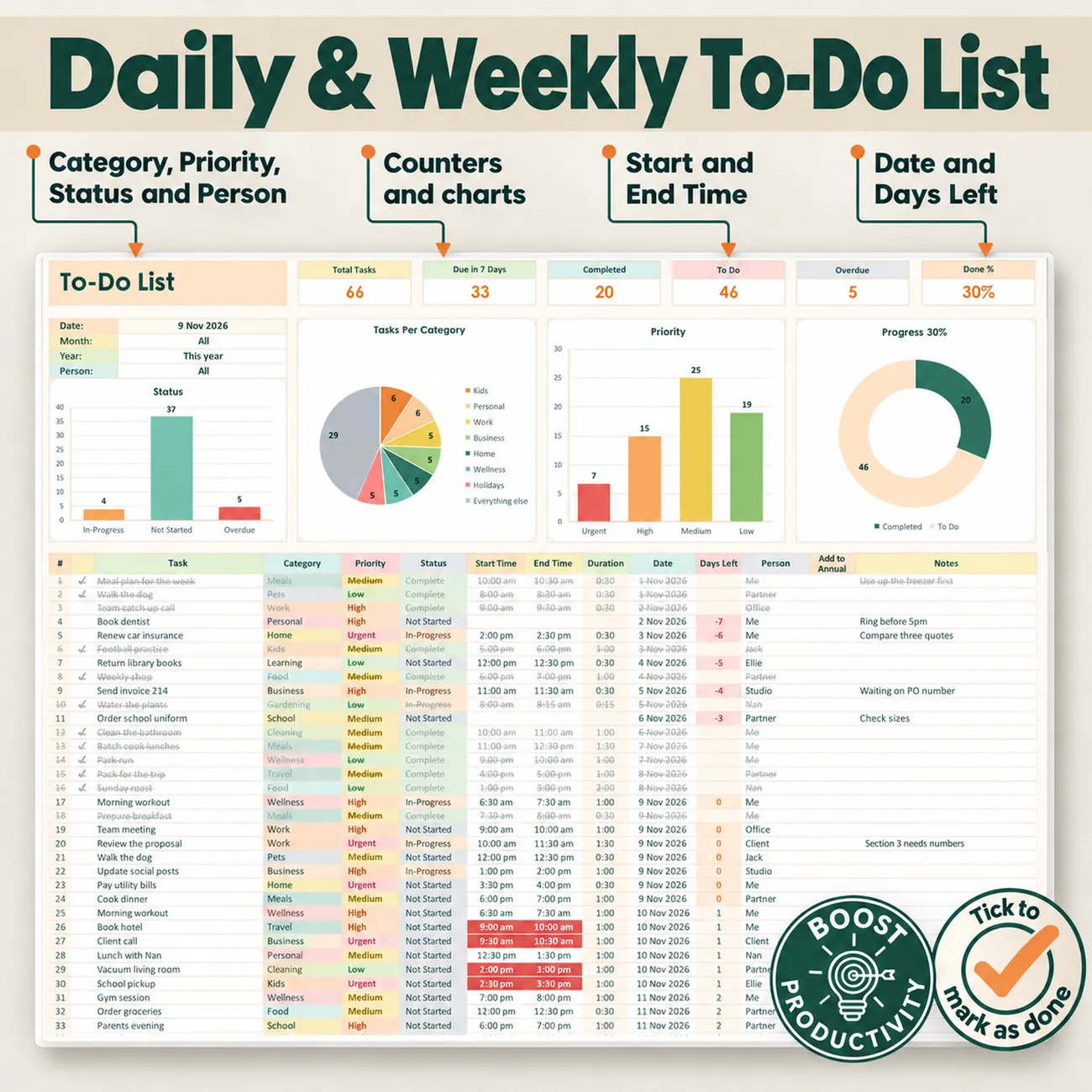 Daily & Weekly To-Do List thumbnail