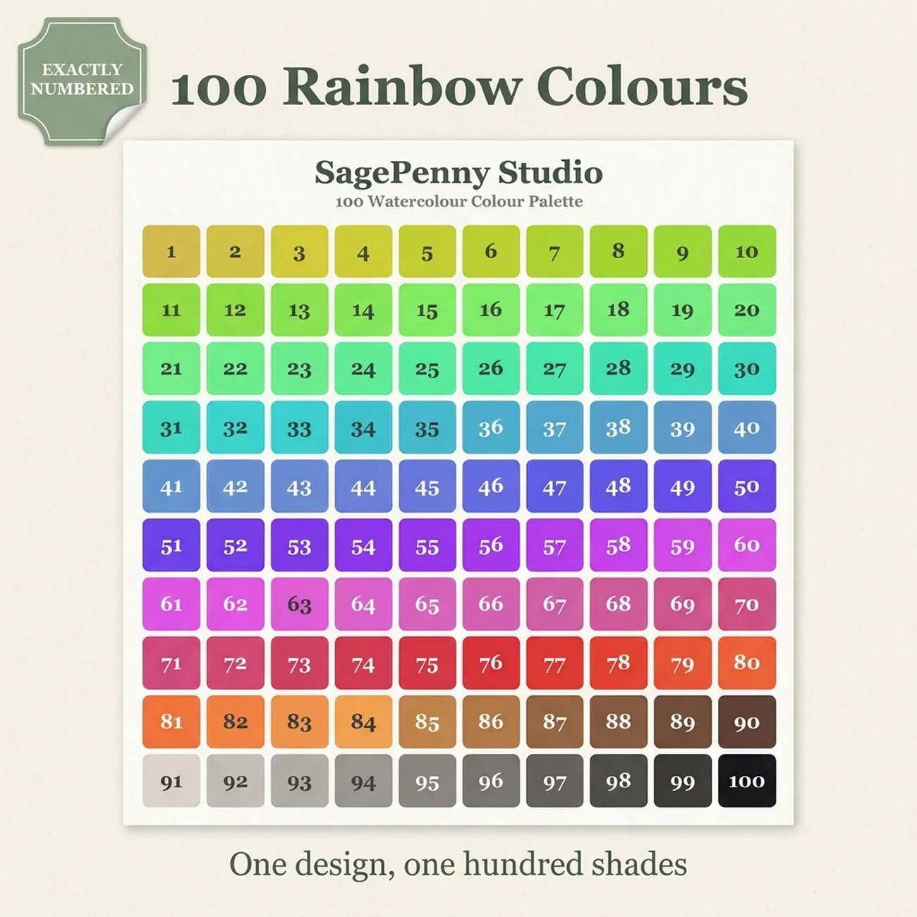 100 Rainbow Colours thumbnail