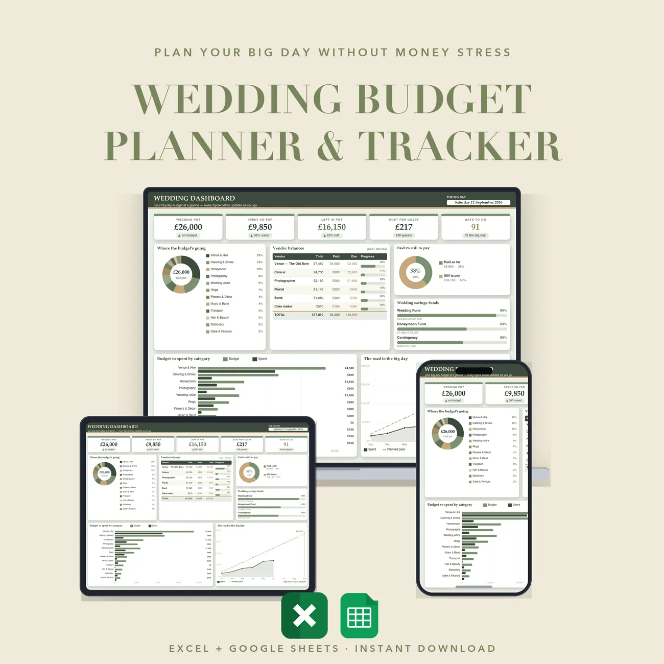 Wedding Budget Planner & Tracker