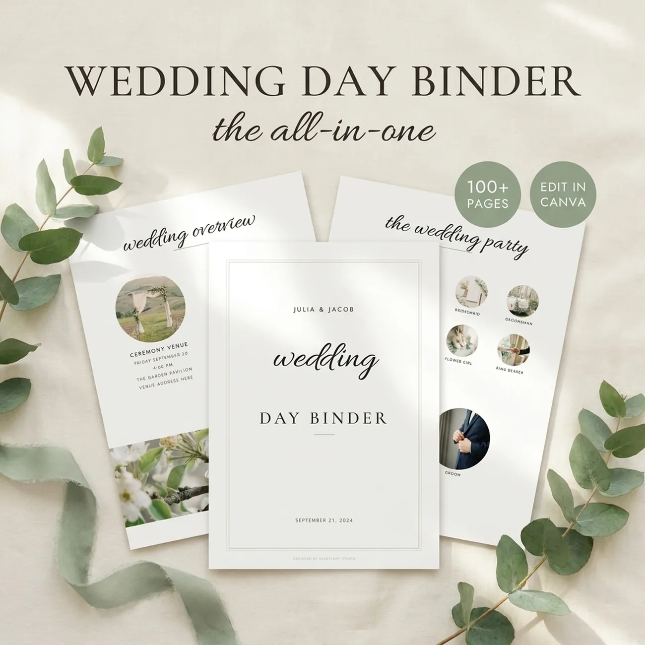 Wedding Day Binder Template