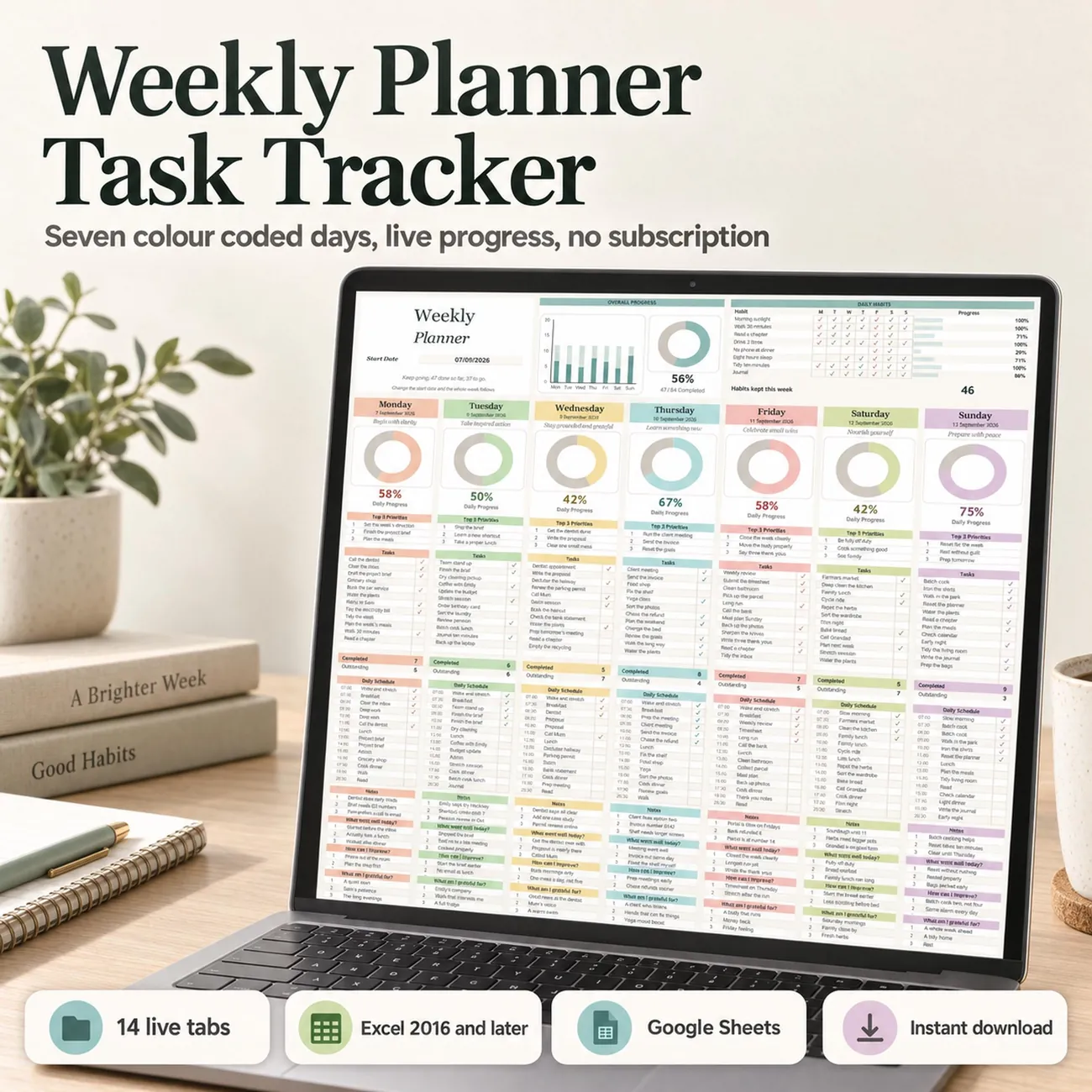 Weekly Planner & Task Tracker